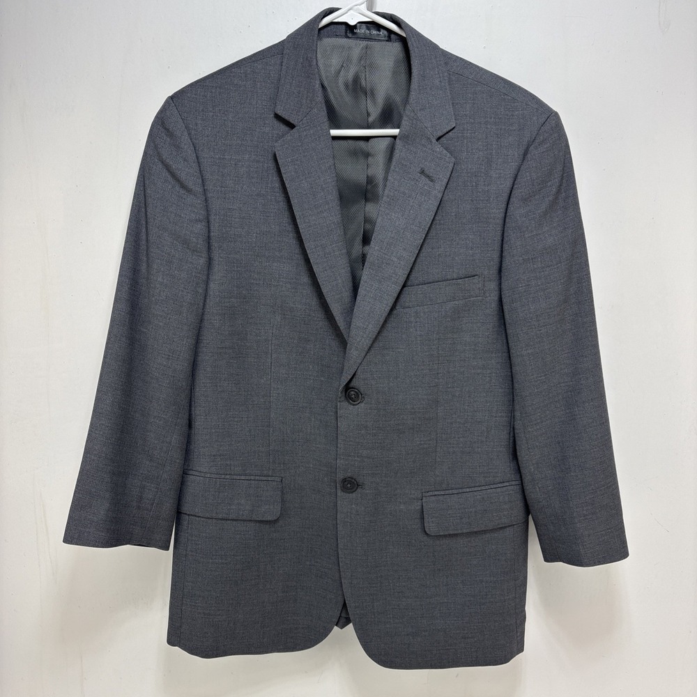 Pronto Uomo Men's Gray Blazer Suit Jacket‎ Size 38S Wool Blend Classic Business
